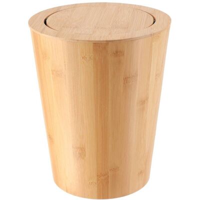 TENDANCE Cestino Per Rifiuti In Bambù Con Coperchio Ribaltabile 4,5l - Bambù - TENDANCE Cestino Per Rifiuti In Bambù Con Coperchio Ribaltabile 4,5l - Bambù -
