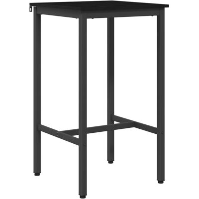 VIDAXL Tavolo Da Bar 52 X 52 X 90 Cm Legno Ingegnerizzato Rovere Nero VIDAXL Tavolo Da Bar 52 X 52 X 90 Cm Legno Ingegnerizzato Rovere Nero