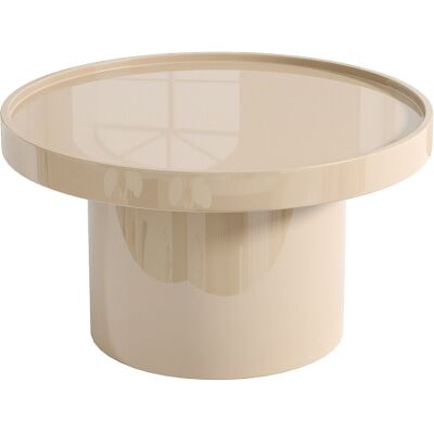 Unique Tavolino In Mdf Beige Laccato - Sybeva Unique Tavolino In Mdf Beige Laccato - Sybeva