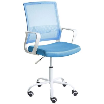 BELIANI Sedia Da Ufficio Moderna Con Seduta Girevole In Rete Altezza Regolabile Rivestimento Blu Ease BELIANI Sedia Da Ufficio Moderna Con Seduta Girevole In Rete Altezza Regolabile Rivestimento Blu Ease