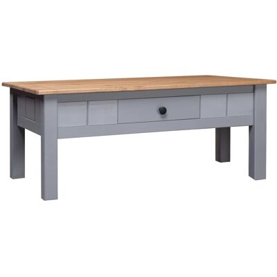 vidaXL Tavolino in legno di pino - Grigio - Arredamento soggiorno vidaXL Tavolino in legno di pino - Grigio - Arredamento soggiorno