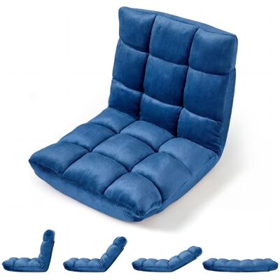 COSTWAY Sedia Cuscino Pavimento Terra Imbottita Spugna Schiuma Schienale Regolabile Pieghevole Reclinabile Supporto Velluto Soggiono Salotto Camera Letto Inte COSTWAY Sedia Cuscino Pavimento Terra Imbottita Spugna Schiuma Schienale Regolabile Pieghevole Reclinabile Supporto Velluto Soggiono Salotto Camera Letto Inte