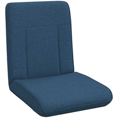 VIDAXL Sedia A Pavimento Regolabile Blu Tessuto VIDAXL Sedia A Pavimento Regolabile Blu Tessuto