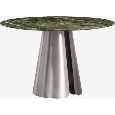 SKLUM Tavolo Da Pranzo Rotondo Ø120 Cm In Acciaio Inox Baelor SKLUM Tavolo Da Pranzo Rotondo Ø120 Cm In Acciaio Inox Baelor
