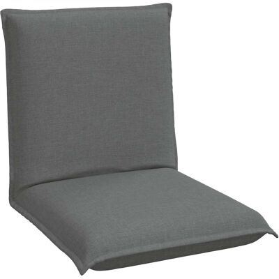 VIDAXL Sedia A Pavimento Regolabile Grigio Scuro Tessuto VIDAXL Sedia A Pavimento Regolabile Grigio Scuro Tessuto