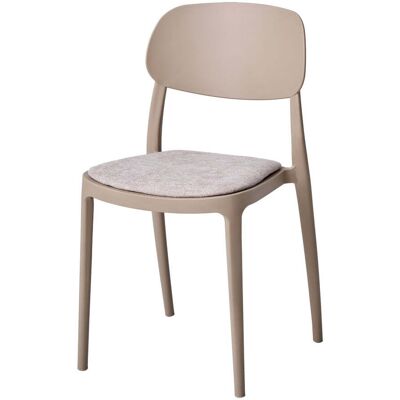 DIMO Sedia Yulia In Pp Con Seduta In Tessuto Beige 51,5 X 42 X 81,5 Cm – Sedia Moderna E Resistente DIMO Sedia Yulia In Pp Con Seduta In Tessuto Beige 51,5 X 42 X 81,5 Cm – Sedia Moderna E Resistente