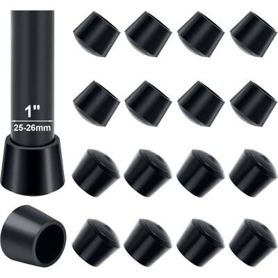 XISRENS Protezioni Per Gambe Di Sedia, 16 Pezzi, 25-26 Mm, In Gomma, Diametro Interno 25 Mm, Per Proteggere Le Gambe Del Tavolo Ed Evitare Graffi Sul Pavimento, Nere. XISRENS Protezioni Per Gambe Di Sedia, 16 Pezzi, 25-26 Mm, In Gomma, Diametro Interno 25 Mm, Per Proteggere Le Gambe Del Tavolo Ed Evitare Graffi Sul Pavimento, Nere.