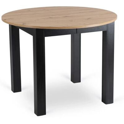 OEM Tavolo Rotondo Allungabile Harry 102-142 Cm, Rovere Artigianale/nero Moderno OEM Tavolo Rotondo Allungabile Harry 102-142 Cm, Rovere Artigianale/nero Moderno