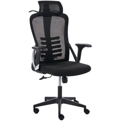 BELIANI Sedia Da Ufficio Girevole Ergonomica In Rete E Plastica Nera Ergonox BELIANI Sedia Da Ufficio Girevole Ergonomica In Rete E Plastica Nera Ergonox