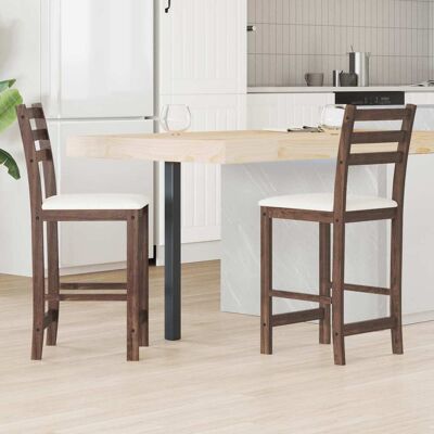 VIDAXL Sedie Da Pranzo 2 Pcs Marrone Chiaro 40 X 47,5 X 99,5 Cm VIDAXL Sedie Da Pranzo 2 Pcs Marrone Chiaro 40 X 47,5 X 99,5 Cm