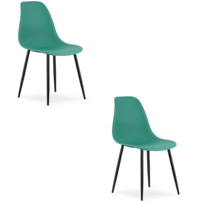 AKORD Sedia Wat Verde / Gambe Nere X 2 AKORD Sedia Wat Verde / Gambe Nere X 2