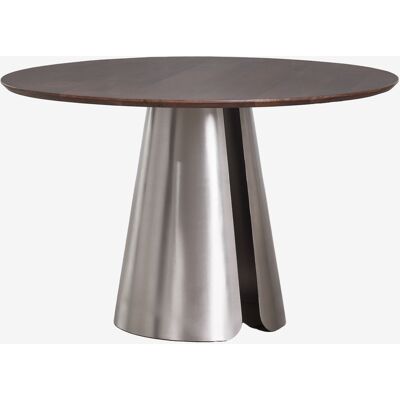 SKLUM Tavolo Da Pranzo Rotondo Ø120 Cm In Acciaio Inox Baelor SKLUM Tavolo Da Pranzo Rotondo Ø120 Cm In Acciaio Inox Baelor