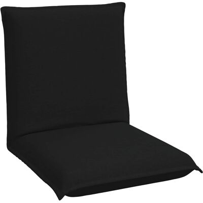 VIDAXL Sedia A Pavimento Regolabile Nero Tessuto VIDAXL Sedia A Pavimento Regolabile Nero Tessuto