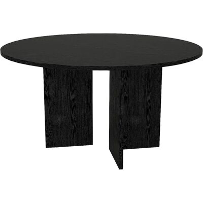 Unique Tavolo Da Pranzo Rotondo 6 Persone Nero - Topania Unique Tavolo Da Pranzo Rotondo 6 Persone Nero - Topania