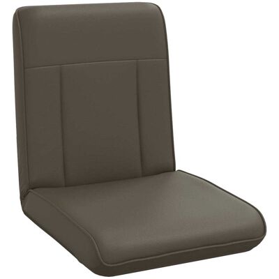 VIDAXL Sedia A Pavimento Regolabile Grigio Similpelle VIDAXL Sedia A Pavimento Regolabile Grigio Similpelle