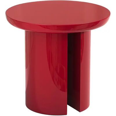 Unique Tavolino In Mdf Rosso Laccato - Derlali Unique Tavolino In Mdf Rosso Laccato - Derlali