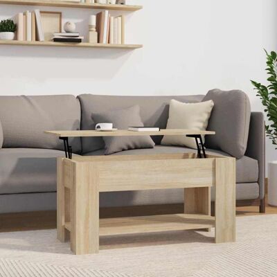 VIDAXL Tavolino Da Salotto Rovere Sonoma 101x49x52cm Legno Multistrato - VIDAXL Tavolino Da Salotto Rovere Sonoma 101x49x52cm Legno Multistrato -