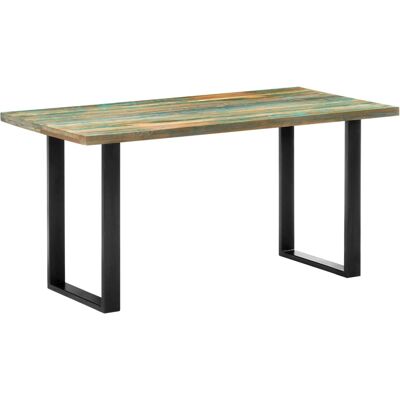 VIDAXL Tavolo Da Pranzo 160x80x75 Cm In Legno Massello Di Recupero VIDAXL Tavolo Da Pranzo 160x80x75 Cm In Legno Massello Di Recupero