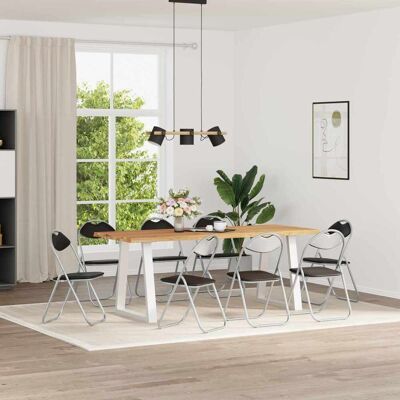 VIDAXL Sedia Pieghevole 8 Pcs Nero E Grigio 48 X 43,5 X 81 Cm VIDAXL Sedia Pieghevole 8 Pcs Nero E Grigio 48 X 43,5 X 81 Cm