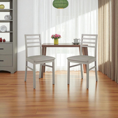 CAPODARTE Sedia Cucina Legno Seduta Ecopelle - Tortora Tropea 2 Sedie CAPODARTE Sedia Cucina Legno Seduta Ecopelle - Tortora Tropea 2 Sedie