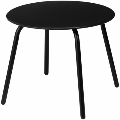 OEM Tavolino Laterale In Metallo Nero 50xh40 Cm OEM Tavolino Laterale In Metallo Nero 50xh40 Cm