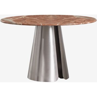 SKLUM Tavolo Da Pranzo Rotondo Ø120 Cm In Acciaio Inox Baelor SKLUM Tavolo Da Pranzo Rotondo Ø120 Cm In Acciaio Inox Baelor