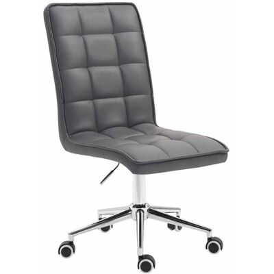 DÉCOSHOP26 Sedia/sgabello Da Ufficio Con Schienale Alto In Materiale Sintetico Grigio Altezza Regolabile Bur10283 DÉCOSHOP26 Sedia/sgabello Da Ufficio Con Schienale Alto In Materiale Sintetico Grigio Altezza Regolabile Bur10283