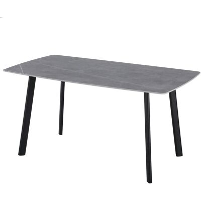 DIMO Quincy Tavolo Rettangolare Grigio Opaco Ceramica 150×85 Cm DIMO Quincy Tavolo Rettangolare Grigio Opaco Ceramica 150×85 Cm