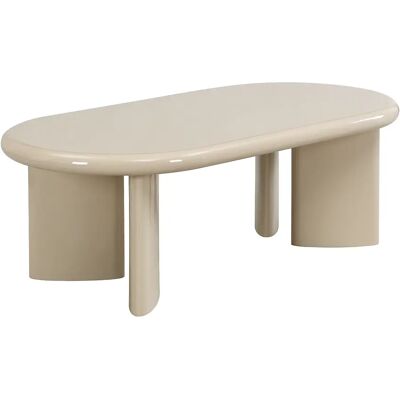 Unique Tavolino In Mdf Beige Laccato - Tabemi Unique Tavolino In Mdf Beige Laccato - Tabemi