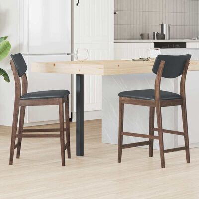 VIDAXL Sedie Da Pranzo 2 Pcs Marrone Chiaro 48 X 49 X 95 Cm VIDAXL Sedie Da Pranzo 2 Pcs Marrone Chiaro 48 X 49 X 95 Cm