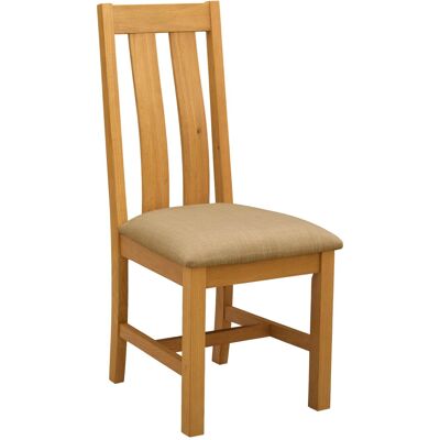 VIDAXL Sedia Da Pranzo 2 Pz Legno Di Quercia Massello Beige VIDAXL Sedia Da Pranzo 2 Pz Legno Di Quercia Massello Beige