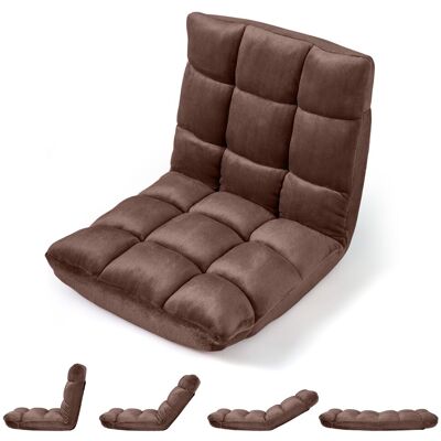 COSTWAY Sedia Cuscino Pavimento Terra Imbottita Spugna Schiuma Schienale Regolabile Pieghevole Reclinabile Supporto Velluto Soggiono Salotto Camera Letto Inte COSTWAY Sedia Cuscino Pavimento Terra Imbottita Spugna Schiuma Schienale Regolabile Pieghevole Reclinabile Supporto Velluto Soggiono Salotto Camera Letto Inte