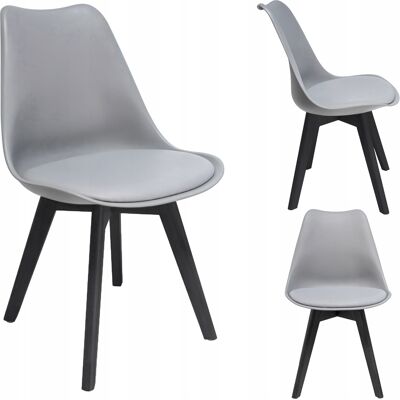 OEM Sedia Oslo Grigia Con Gambe Nere (nuovo Codice) OEM Sedia Oslo Grigia Con Gambe Nere (nuovo Codice)