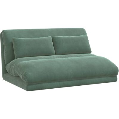 VIDAXL Sedia A Pavimento Regolabile Verde Mare Velluto VIDAXL Sedia A Pavimento Regolabile Verde Mare Velluto