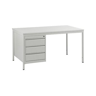 RAU - Eurokraft Basic Scrivania Per Capi Reparto Grigio Chiaro RAU - Eurokraft Basic Scrivania Per Capi Reparto Grigio Chiaro
