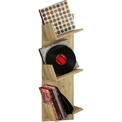 EBUY24 Mensola Da Parete In Legno Vcm Parete Con Tre Grandi Scomparti Spazio Per 100 Dischi Utilizzabile Anche Per Libri Dimensioni: A. 106 X L. 33 X T. 26 Cm - Sulda (quercia Miele) EBUY24 Mensola Da Parete In Legno Vcm Parete Con Tre Grandi Scomparti Spazio Per 100 Dischi Utilizzabile Anche Per Libri Dimensioni: A. 106 X L. 33 X T. 26 Cm - Sulda (quercia Miele)