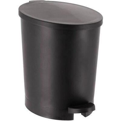TENDANCE Bidone A Pedale In Pp Con Coperchio 4l - Nero Opaco - TENDANCE Bidone A Pedale In Pp Con Coperchio 4l - Nero Opaco -