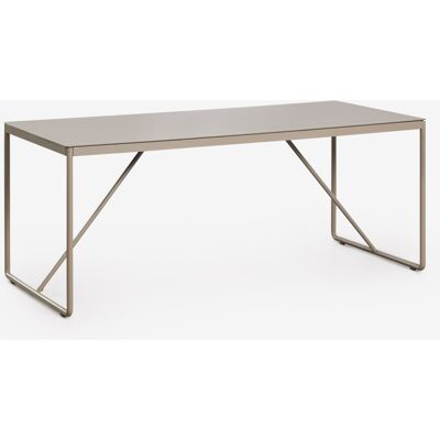 SKLUM Tavolo Da Pranzo Rettangolare 185x85 Cm In Acciaio Melida SKLUM Tavolo Da Pranzo Rettangolare 185x85 Cm In Acciaio Melida