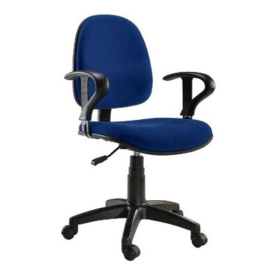 TECHLY - Oem Sedia Per Ufficio Easy Colore Blu Con Braccioli E Ruote TECHLY - Oem Sedia Per Ufficio Easy Colore Blu Con Braccioli E Ruote