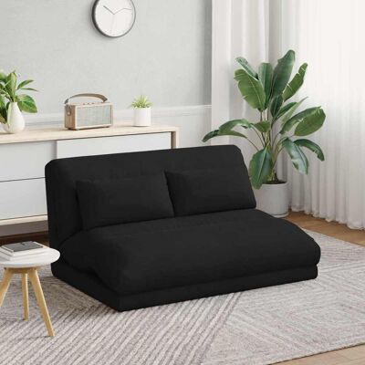 VIDAXL Sedia A Pavimento Regolabile Nero Velluto VIDAXL Sedia A Pavimento Regolabile Nero Velluto