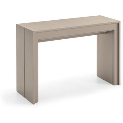 STONES Consolle Allungabile Segmenta In Mdf Laccato Tortora Opaco, Tavolo Estensibile Antigraffio Di Design Fino A 297,5 Cm - Segmenta STONES Consolle Allungabile Segmenta In Mdf Laccato Tortora Opaco, Tavolo Estensibile Antigraffio Di Design Fino A 297,5 Cm - Segmenta
