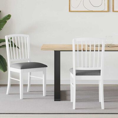 VIDAXL Sedie Da Pranzo 2 Pcs Bianco 50 X 52,5 X 91 Cm VIDAXL Sedie Da Pranzo 2 Pcs Bianco 50 X 52,5 X 91 Cm