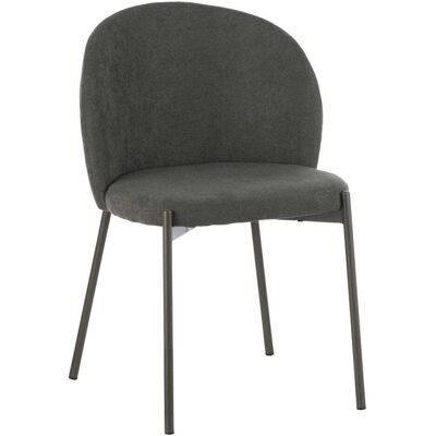 DIMO Sedia Shelly In Tessuto 320 Gr Grigio Scuro 55 X 45 Cm H 80 Cm – Sedia Design Moderna Con Struttura DIMO Sedia Shelly In Tessuto 320 Gr Grigio Scuro 55 X 45 Cm H 80 Cm – Sedia Design Moderna Con Struttura