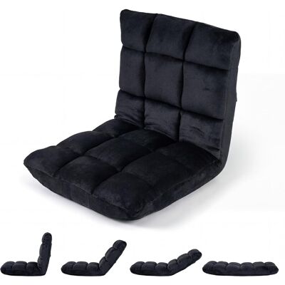 COSTWAY Sedia Cuscino Pavimento Terra Imbottita Spugna Schiuma Schienale Regolabile Pieghevole Reclinabile Supporto Velluto Soggiono Salotto Camera Letto Inte COSTWAY Sedia Cuscino Pavimento Terra Imbottita Spugna Schiuma Schienale Regolabile Pieghevole Reclinabile Supporto Velluto Soggiono Salotto Camera Letto Inte