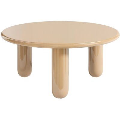 Unique Tavolino In Mdf Beige Laccato - Benesa Unique Tavolino In Mdf Beige Laccato - Benesa