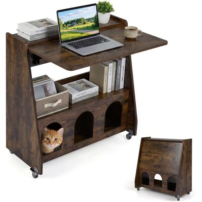 COSTWAY Scrivania Computer Pc Ufficio 80x60 Pieghevole Mobile Ruote Salvaspazio Piccolo Compatto Moderno Legno Cameretta Camera Studio Casa Home Office Tavolo COSTWAY Scrivania Computer Pc Ufficio 80x60 Pieghevole Mobile Ruote Salvaspazio Piccolo Compatto Moderno Legno Cameretta Camera Studio Casa Home Office Tavolo