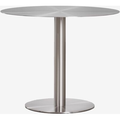 SKLUM Round Dining Table In Stainless Steel Xiren SKLUM Round Dining Table In Stainless Steel Xiren