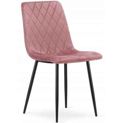 AKORD Leobert Turin Sedia In Velluto Rosa Elegante E Confortevole AKORD Leobert Turin Sedia In Velluto Rosa Elegante E Confortevole