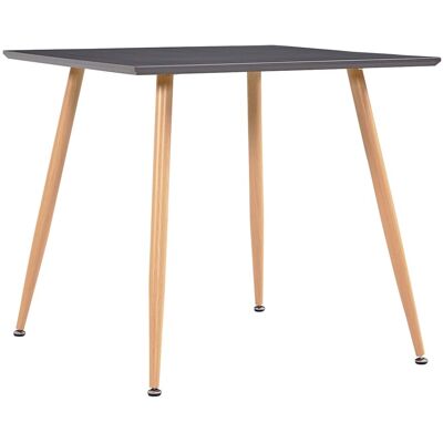 VIDAXL Tavolo Da Pranzo Grigio E Rovere 80,5x80,5x73 Cm In Mdf VIDAXL Tavolo Da Pranzo Grigio E Rovere 80,5x80,5x73 Cm In Mdf