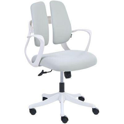BELIANI Sedia Da Ufficio Girevole Moderna In Tessuto Con Schienale Reclinabile Grigio Chiaro Orivo BELIANI Sedia Da Ufficio Girevole Moderna In Tessuto Con Schienale Reclinabile Grigio Chiaro Orivo